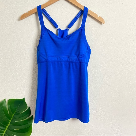 BROOKS Athletic Running Tank Top Racerback Blue Medium - Picture 9 of 9